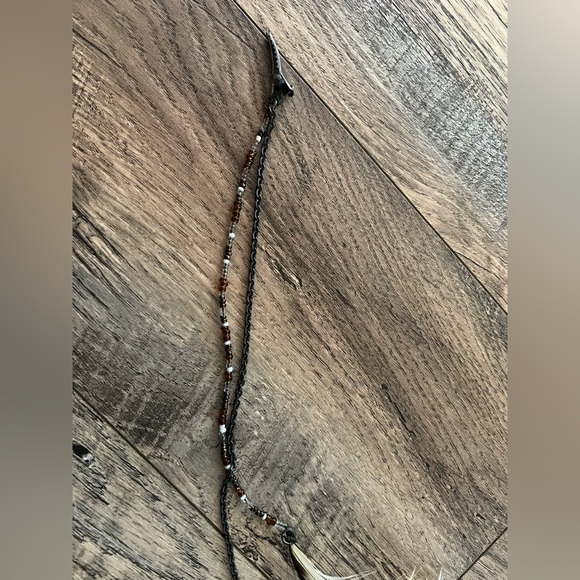 BOGO Brown feather beaded hair clip! - Picture 3 of 6